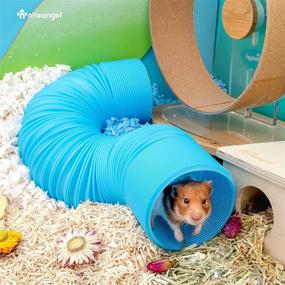 img 2 attached to 🐭 Niteangel Small Pet Fun Tunnel: Perfect for Adult Ferrets and Rats - 39 x 4 inches