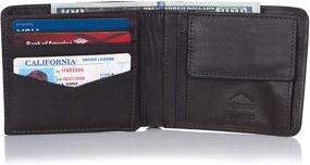 img 3 attached to Premium Alpine Swiss Leather Capacity Divided Men's Accessories & Wallets: Card Cases, Money Organizers & More!