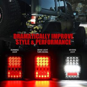 img 1 attached to Xprite 2007 2018 Wrangler Intensity Taillights Lights & Lighting Accessories