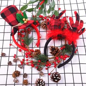 img 2 attached to Ruisita Christmas Headbands Accessories Decoration