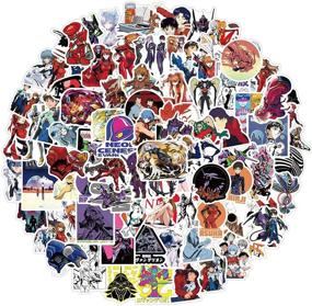img 3 attached to 100-Piece Waterproof EVA Neon Genesis Evangelion Stickers - Ideal for Laptops, Books, Cars, Motorcycles, Skateboards, Bicycles, Suitcases, Skis, Luggage, Hydro Flasks, and More - BJHSL