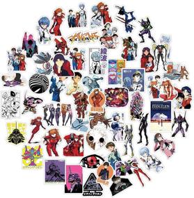 img 2 attached to 100-Piece Waterproof EVA Neon Genesis Evangelion Stickers - Ideal for Laptops, Books, Cars, Motorcycles, Skateboards, Bicycles, Suitcases, Skis, Luggage, Hydro Flasks, and More - BJHSL