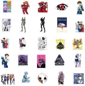 img 1 attached to 100-Piece Waterproof EVA Neon Genesis Evangelion Stickers - Ideal for Laptops, Books, Cars, Motorcycles, Skateboards, Bicycles, Suitcases, Skis, Luggage, Hydro Flasks, and More - BJHSL