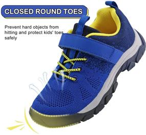 img 2 attached to brooman Kids Hiking Shoes Boys Girls Trail Running Sneakers Outdoor Walking Footwear