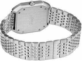 img 2 attached to Swiss Made Silver Steel One-Hand 24-Hour Watch - Slow Mo 02