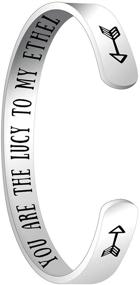 img 3 attached to Wavvter Inspirational Friendship Bracelet Engraved