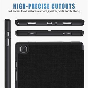 img 3 attached to 📱 E-NET CASE for Samsung Galaxy Tab A7 10.4 Inch (SM-T500/T505/T507) - Folding Stand Multi-Angle Viewing, Auto Wake/Sleep Protective Case for Samsung Galaxy A7 2020 Tablet (Black-2)