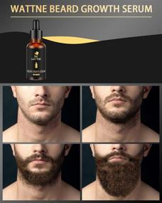 img 1 attached to 🧔 2-in-1 Beard Growth Kit: Derma Roller & 100% Natural Beard Oil Serum for Optimal Facial Hair Regrowth - Perfect Men's Gift!