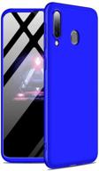 ikasefu compatible with samsung galaxy a20/a30 case cool ultra thin slim shockproof hard pc protector bumper protection cover case dark blue logo