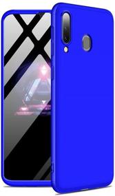 img 1 attached to IKASEFU Compatible With Samsung Galaxy A20/A30 Case Cool Ultra Thin Slim Shockproof Hard PC Protector Bumper Protection Cover Case Dark Blue