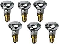 edm set of 6 r39 e17 replacement light bulbs: 30w reflector type for motion lamps logo