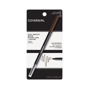 img 2 attached to 👁️ COVERGIRL Easy Breezy Brow Micro-Fine + Define Pencil, Soft Brown, 0.03 lbs (packaging options may differ)