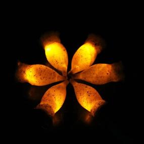 img 1 attached to 🕯️ 6-Pack Flameless LED Taper Candles: Real Wax Pillar Design, Vibrant Yellow Glow, Battery-Operated, Perfect for Halloween, Christmas, Parties, Weddings & Home Decor