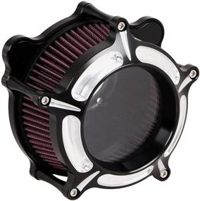 img 4 attached to 🏍️ XMMT Clear CNC Motorcycle Air Cleaner Filter for Harley Dyna Softail Touring Glide 1993-2016: High-quality Intake Filter Solution