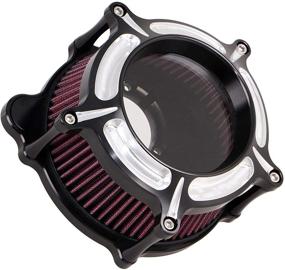 img 3 attached to 🏍️ XMMT Clear CNC Motorcycle Air Cleaner Filter for Harley Dyna Softail Touring Glide 1993-2016: High-quality Intake Filter Solution