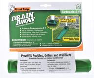 🌧️ frost king drain away 7 in. h x 7 in. w x 8 ft. l green plastic k downspout extension: efficient water diverter for seamless gutter system logo