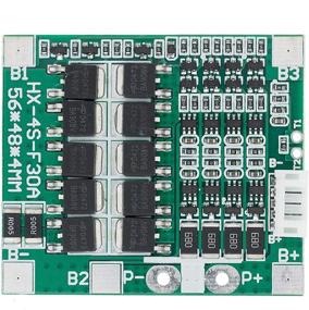 img 1 attached to High Performance 14.8V 4S 30A 18650 Lithium Battery BMS PCB: Advanced Integrated Circuits Protection Board