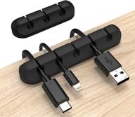 🔌 innovative inchor cord organizer: 2-pack cable clips set for efficient cable management in car, home, and office – 5 usb power wire cord slots logo