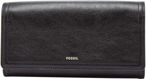 img 4 attached to 👜 Fossil Logan RFID клатч - кошельки и бумажники для женщин с сердечками для повышения безопасности бумажников