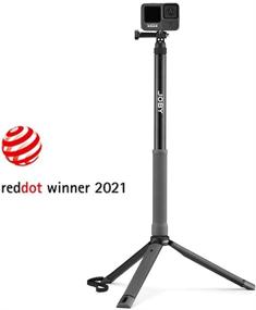 img 3 attached to 📸 JOBY TelePod Sport: Ultimate Telescoping Tripod Handgrip and Selfie Stick for Action and 360 Cameras, Ideal for Vlogging and Content Creation