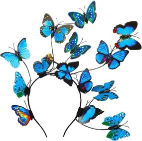 img 4 attached to Coucoland Butterfly Fascinator Headpiece Accessories Women's Accessories for Special Occasion Accessories