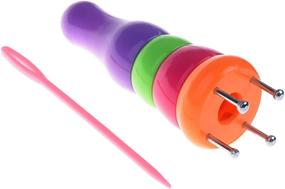 img 2 attached to 🧶 Beautyflier French Knitter Spool for Plastic Handy Knitting - 4 Peg Prong