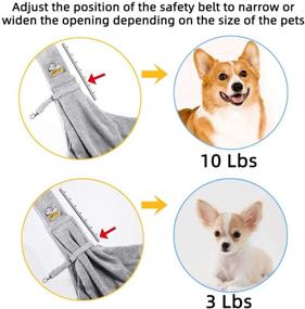 img 2 attached to 🐾 HOPELF Hands-Free Reversible Pet Sling Carrier with Pocket - Ideal Travel Bag Purse for Outdoor Puppy Adventures