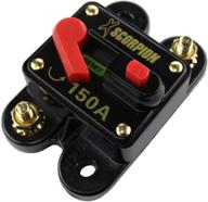💡 xscorpion cb150a 150-amp resettable circuit breaker with manual reset logo