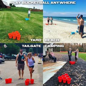 img 3 attached to BucketBall USA Edition: The Ultimate 🎯 Tailgate Game - Original Yard Pong Fun!