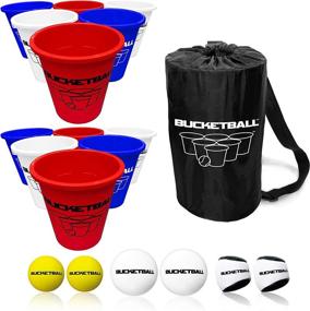 img 4 attached to BucketBall USA Edition: The Ultimate 🎯 Tailgate Game - Original Yard Pong Fun!