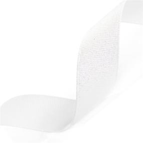 img 1 attached to ✨ Dazzling White Glitter Grosgrain Ribbon - Morex Ribbon, 7/8-Inch by 5-Yard, Stylish Crafting Delight (99005-029)