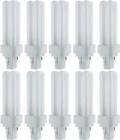 img 3 attached to 🔆 Sunlite PLD13/SP35K/10PK 3500K Neutral White Fluorescent 13W PLD Double U-Shaped Twin Tube CFL Bulbs (10 Pack) - Ideal for GX23-2 Base Fixtures