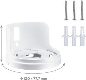 img 3 attached to 🔌 Cable Organizer for Tp Link Deco x20 and x60 Whole Home WiFi Mesh System - Easy-to-Install Wall Mounted Holder for WiFi Booster, White