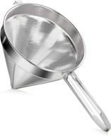 🔍 18/8 stainless steel china cap strainer by new star foodservice - 12-inch, fine mesh logo