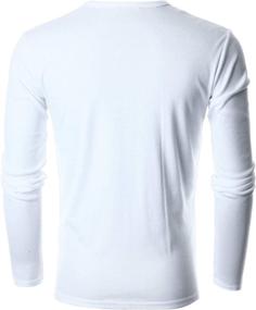 img 2 attached to 👕 GIVON Slim Fit Soft Cotton Long Sleeve Lightweight Thermal V-Neck T-Shirt for Men