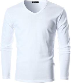 img 3 attached to 👕 GIVON Slim Fit Soft Cotton Long Sleeve Lightweight Thermal V-Neck T-Shirt for Men