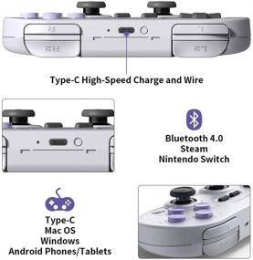 img 2 attached to 🎮 8Bitdo Sn30 Pro Bluetooth Gamepad (SN30 PRO-SN): Enhanced Gameplay with Joysticks, Rumble Vibration for Windows, Mac OS, Android, Steam, Switch, and More