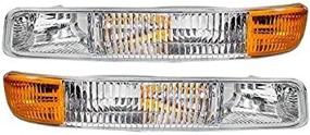 img 4 attached to 🚦 Pair of Park Signal Lights for Sierra 99-07 Yukon XL and 00-06 (2000-2006) Models