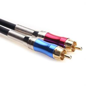 img 2 attached to TISINO XLR to RCA Y-Cable, XLR Female to Dual RCA Adapter Y-Splitter Duplicator Lead Unbalanced Stereo Audio Interconnect Cable - 10ft/3m