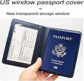 img 2 attached to Бумажники для паспорта Кожаные держатели для вакцин
