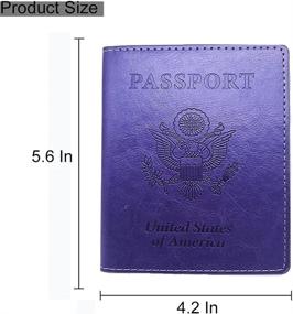 img 3 attached to Passport Wallets Vaccine Leather Holders Travel Accessories and Passport Wallets