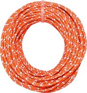 🟠 gm climbing 50ft orange reflective utility cord - high strength 2.5mm, 300lb, hi-vis, less stretch, ideal guyline for tent, tarp, hammock, rigging, and outdoor general use logo