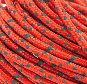 img 2 attached to 🟠 GM CLIMBING 50ft Orange Reflective Utility Cord - High Strength 2.5mm, 300LB, Hi-Vis, Less Stretch, Ideal Guyline for Tent, Tarp, Hammock, Rigging, and Outdoor General Use