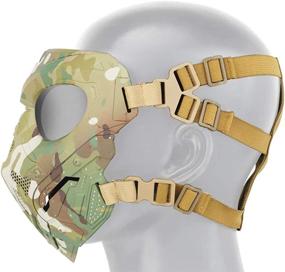 img 2 attached to Ultimate Tactical Airsoft Mask: Full Face Protection for Halloween, Cosplay & Costume Parties