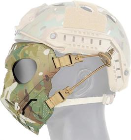 img 1 attached to Ultimate Tactical Airsoft Mask: Full Face Protection for Halloween, Cosplay & Costume Parties