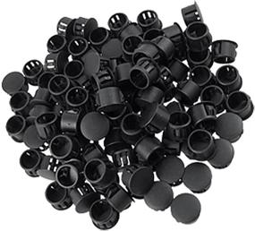 img 1 attached to Uxcell Plastic Locking Plugs Black