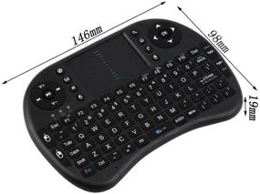 img 1 attached to Mini Wireless Keyboard Controller Compatible