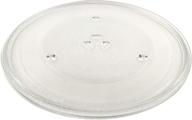 hqrp 13 1/2" glass turntable tray for ge wb39x10032 and multiple models - microwave oven cooking plate 13-1/2-inch 345mm logo