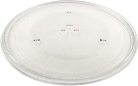 img 4 attached to HQRP 13 1/2" Glass Turntable Tray for GE WB39X10032 and Multiple Models - Microwave Oven Cooking Plate 13-1/2-inch 345mm