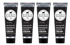 img 4 attached to 🧴 Dionis Men's Natural Goat Milk Hand Cream - Moisturizing Formula - Pack of 4 (1oz each)